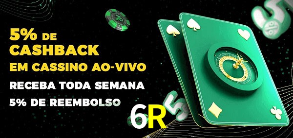 Promoções do cassino ao Vivo 6R